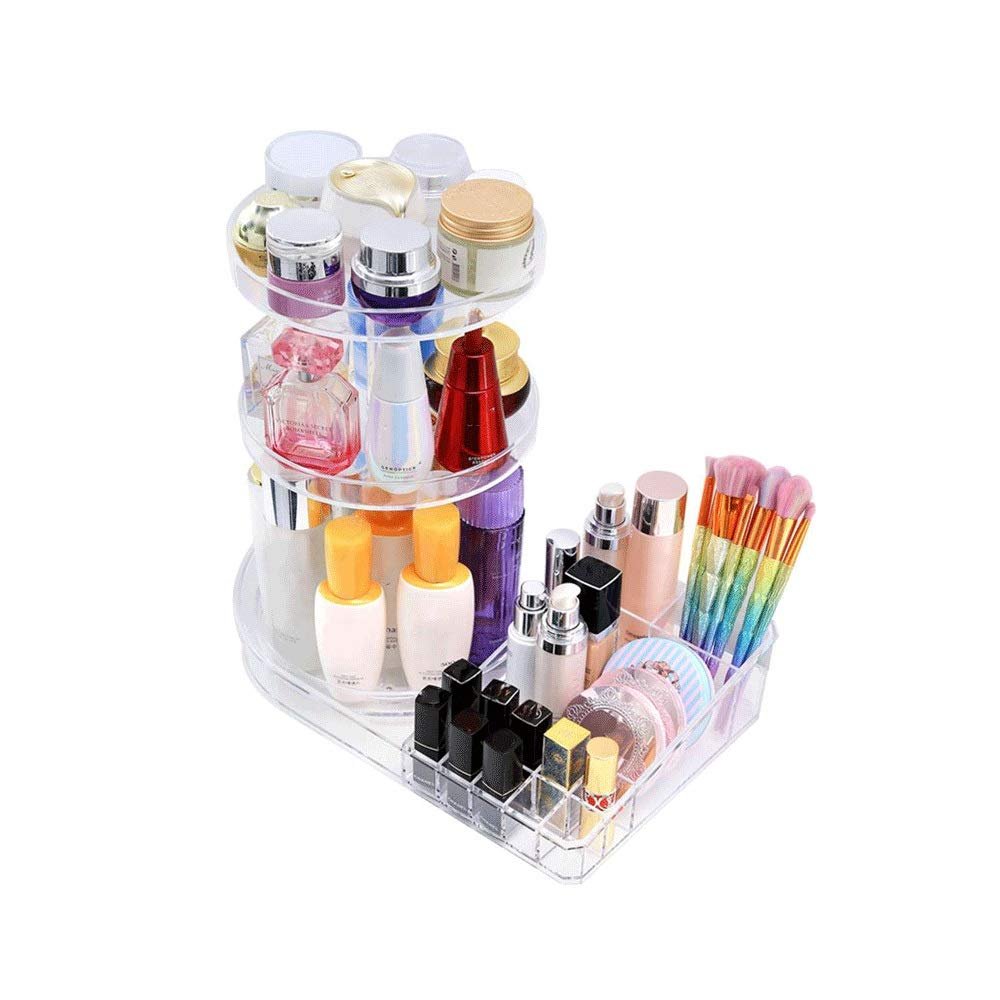 EKAYG Acrylic Transparent Drawers Makeup Organizer Lipstick Holder Dust-Proof Cosmetic Storage Box Desk Organizer Storage
