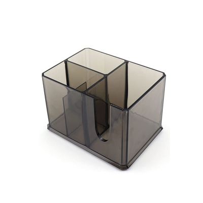 EKAYG Barbershop Tool Storage Box Professional Salon Scissors Clipper Storage Box Barber Storage Box Holder Tool Storage Box (Transparent)