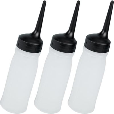 FRCOLOR 3pcs Hair Dye Applicator Bottles Graduated Scale for Accurate Color Distribution Refillable Shampoo Containers for Salon Use for Hair Dyes and Liquids