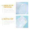 FRCOLOR 3pcs Hair Dye Applicator Bottles Graduated Scale for Accurate Color Distribution Refillable Shampoo Containers for Salon Use for Hair Dyes and Liquids view 2