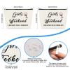 2 Pcs Girls Weekend Gifts Best Friends Friendship Gifts for Women Makeup Bags Bestie Travel Gift Cosmetic Bag Christmas Graduation Wedding Birthday Gift for Sister Friends BFF Travel Make Up Pouch view 2