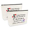 2 Pcs Funny Gambler Gift Casino Lover Gift Makeup Bag for Women Slot Machine Cosmetic Bag Christmas Birthday Gift for Gambler Casino Lover Friends Her Casino Gambling Make Up Pouch Travel Toiletry Bag view 1