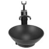 pizarra Bathroom Barber Men Metal Shaving Stand Set - Shave Brush Holder Shelf + Soap Mug Cup Bowl Black view 4