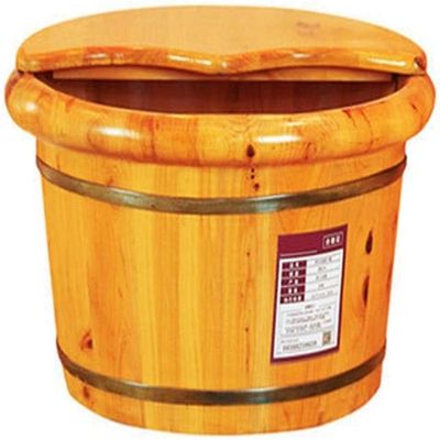 Scpantkend Foot and Leg Spa for Adults,Sauna Wooden Bucket,Foot Massage Spa for Home,Relax Pedicure Foot Bath Foot Spa Household Wash Ba (Size : B)