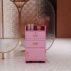 FRITHJILL Salon Station with Wheels and Hair Dryer Holders for Barber Shop, Hair Stylist Equipment, 31.1" Tall Locking Makeup Organizer Cabinet, Pink view 2