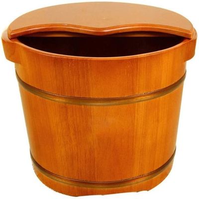 Scpantkend Handmade Massage Bucket Foot Bath, Foot Spa Wash Bucket Feet Bath Basin Tub Foot Bath Spa Bowl for Feet Stress (Size : B)