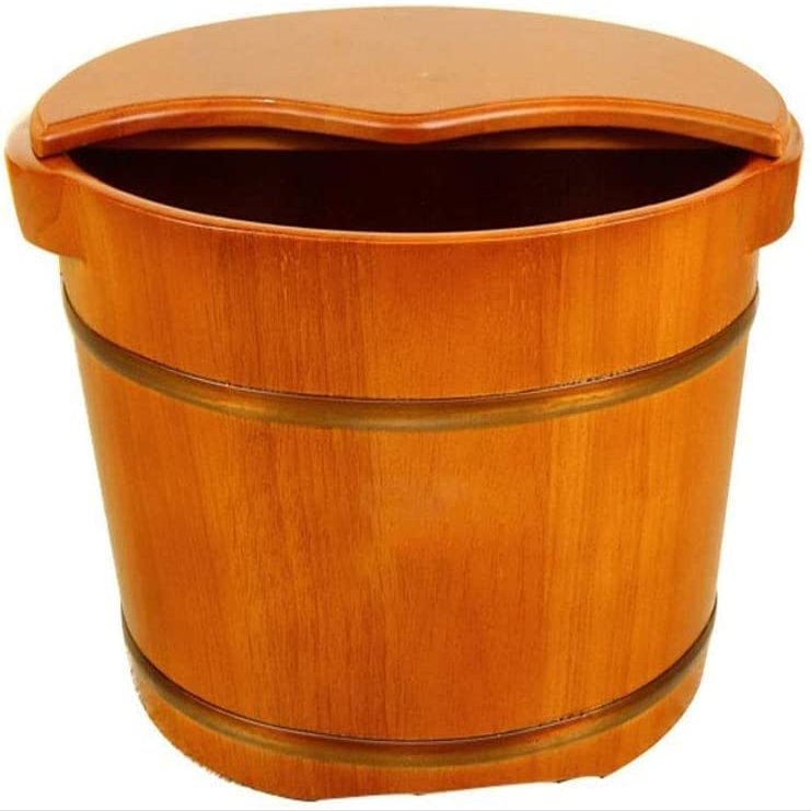 Scpantkend Handmade Massage Bucket Foot Bath, Foot Spa Wash Bucket Feet Bath Basin Tub Foot Bath Spa Bowl for Feet Stress (Size : B)