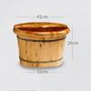 Scpantkend Adult Wooden Foot Basin, Household Foot Bath Barrel, Foot Bath, Foot Bath Household, Foot Bath, Fragrant Fir Barrel, Foot Spa Bath Massager view 2