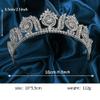 QXMYOO Sparkle CZ Diamonds Queen Crowns Wedding Tiaras for Bride Cubic Zirconia Pageant Hair Headpieces Bridal Accessories Party Prom Hair Jewelry (Rose Gold) view 2