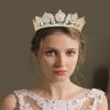 QXMYOO Sparkle CZ Diamonds Queen Crowns Wedding Tiaras for Bride Cubic Zirconia Pageant Hair Headpieces Bridal Accessories Party Prom Hair Jewelry (Rose Gold) view 3