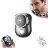 DASHENRAN Mini-Shave Portable Electric Shaver, Electric Razor for Men,Rechargeable Shaver Charging Easy One-Button Use for Home, Car, Travel (Black) view 1