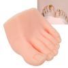 Nails Art Training Display Fake Half Foot Model, Nail Art Foot Model, Light Skin Color Practice Silicone Foot Model (Left) view 2