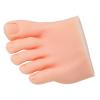 Nails Art Training Display Fake Half Foot Model, Nail Art Foot Model, Light Skin Color Practice Silicone Foot Model (Left) view 3