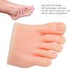 Nails Art Training Display Fake Half Foot Model, Nail Art Foot Model, Light Skin Color Practice Silicone Foot Model (Right) view 2