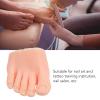 Nails Art Training Display Fake Half Foot Model, Nail Art Foot Model, Light Skin Color Practice Silicone Foot Model (Right) view 4