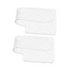 Beaupretty 2pcs Handheld Acrylic Makeup Mixing Palette for Custom Color Blending Lightweight Transparent Design for Nail Art and Makeup Application view 1