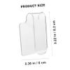 Beaupretty 2pcs Handheld Acrylic Makeup Mixing Palette for Custom Color Blending Lightweight Transparent Design for Nail Art and Makeup Application view 2