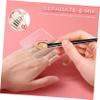 Beaupretty 2pcs Handheld Acrylic Makeup Mixing Palette for Custom Color Blending Lightweight Transparent Design for Nail Art and Makeup Application view 3