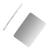 Beaupretty 2pcs Stainless Steel Nail Art Mixing Palette Makeup Eye Shadow and Foundation Easy to Tool for Nail Technicians and Artists view 2
