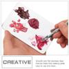 Beaupretty 1set Stainless Steel Foundation Mixing Tray Spatula Mixing Plate for Makeup and Nail Pigments for Blending and Application view 2