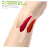 Beaupretty 100pcs Disposable Makeup Mixing Stickers Adhesive Hand Palette for Liquid Foundation Lipstick Cosmetic Mixing Pu Film for Salon and Home Use view 4