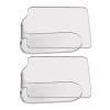 Beaupretty 2pcs Handheld Nail Art Mixing Palette Transparent Makeup Foundation Tray for Custom Color Mixing Lightweight Design for Travel and Beauty Needs view 1