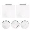 Beaupretty 2pcs Handheld Nail Art Mixing Palette Transparent Makeup Foundation Tray for Custom Color Mixing Lightweight Design for Travel and Beauty Needs view 2
