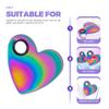 Beaupretty 1set Heart Shaped Cosmetic Mixing Spatula Nail Art Palette Mixing Stick for Makeup and Pigment Blending Durable and Easy to Clean view 3
