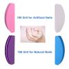 80 Pcs Nail Buffers, Buffer Block Nail Files Bulk for Acrylic Nails and Natural Nails Double Sided 100/180 Grit Portable Washable Sanding Buffing Buffers Arc Shape (80Pcs Multicolor) view 2