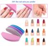 80 Pcs Nail Buffers, Buffer Block Nail Files Bulk for Acrylic Nails and Natural Nails Double Sided 100/180 Grit Portable Washable Sanding Buffing Buffers Arc Shape (80Pcs Multicolor) view 4