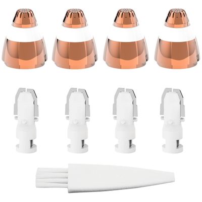 Eyebrow Hair Remover Replacement Heads for Finishing Touch Flawless Facial Hair Remover,Painless Replacement Blades for Flawless Brows Hair Removal,with Cleaning Brush,As Seen On Tv(4 Count).