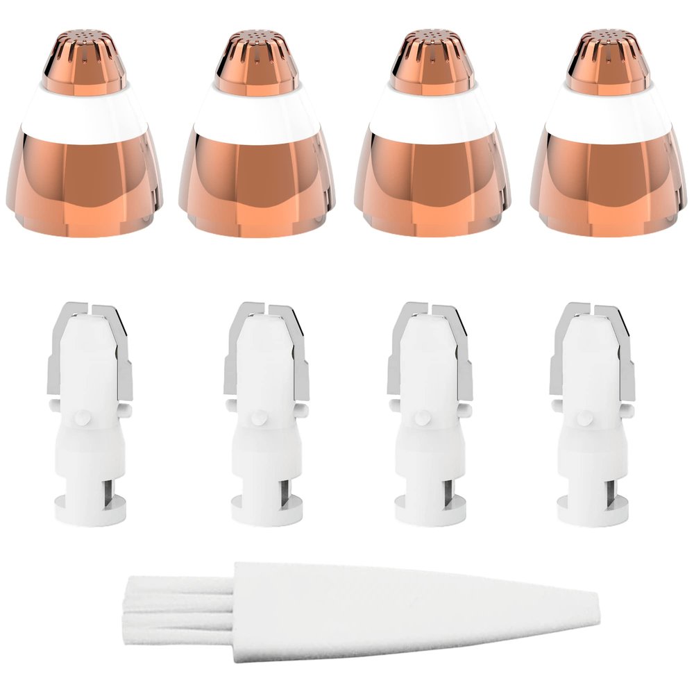 Eyebrow Hair Remover Replacement Heads for Finishing Touch Flawless Facial Hair Remover,Painless Replacement Blades for Flawless Brows Hair Removal,with Cleaning Brush,As Seen On Tv(4 Count).