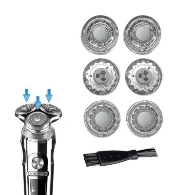 SH90 Replacement Heads for Philips Norelco Shaver S9000 Serie and S8000 Series, Upgrade Double-Layer Precision Blades,6 pcs
