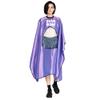 TopTie Custom Print Satin Salon Client Cape Hair Cutting Apron low water permeability Hairdressing Gown with Window-Purple view 1
