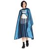 TopTie Custom Print Satin Salon Client Cape Hair Cutting Apron low water permeability Hairdressing Gown with Window-Blue view 1