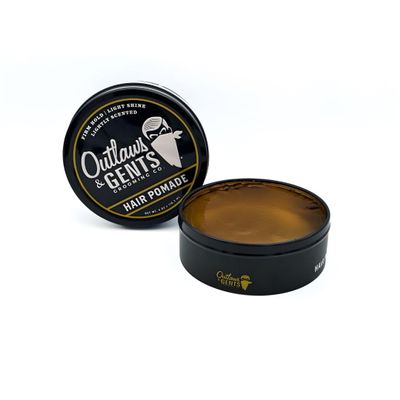 Outlaws & Gents Grooming Co. Hair Pomade - Styling Pomade for Men with Firm Hold and Light Shine - Perfect for Classic and Modern Hairstyles