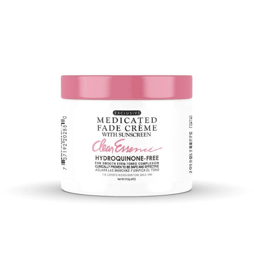 Clear Essence Exclusive Medicated Fade Creme With Sunscreen - Fade Cream For Dark Spots - Beauty Cream for Glowing Skin Complexion - Skin Care (4 Oz.)