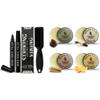 4-Tip Beard Pencil Filler for Men (2 pack) and 4 Pack Beard Balm for Men by Striking Vikings view 1