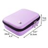 Maniology Deluxe Stamping Plates and Polish Holder Case (Lilac Dream, Jet Black, Cobalt Blue), Nail Accessories Organizer (Lilac Dream) view 2