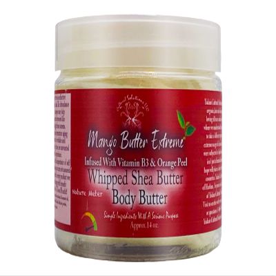 Yadain Mango Butter Extreme | Whipped Shea Butter for Face and Body Moisturizing Natural Body Butter for Skin Hydration with UV Protection, 12oz