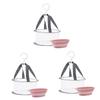 FRCOLOR 3sets Silicone Makeup Brush Cleaner Mat Drying Basket Textured for Cleaning of Brushes Sponges Makeup Tools view 1