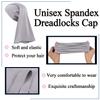 Leeven Unisex Dreadlock Cap Locs for Braids & Sleep, Black, Grey view 3