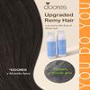 DOORES Sew in Hair Extensions, 18 Inch 100g Light Dark Brown, Human Hair Extensions Sew in Straight Hand Tied Weft for Women view 4