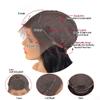 RIVPOIG Highlight Ombre Red with Natural Black Color Brazillian Human Hair Wigs 180% Density 13X4 Lace Front Wig for Black Women Transparent HD Lace (10inch, 13x4 Lace Front Wig) view 4