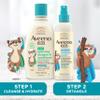 Aveeno Kids Hydrating 2-in-1 Shampoo & Conditioner with Detangling Spray, Gently Cleanses and Conditions Hair, 12 fl. oz & 10 fl. oz view 2