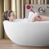 1 Set Electric Shower Brush Back Shower Supplies Bath for Shower Silicone Scrubbers Brush Exfoliator Bath Handle Shower Brush Body Purple Abs view 3