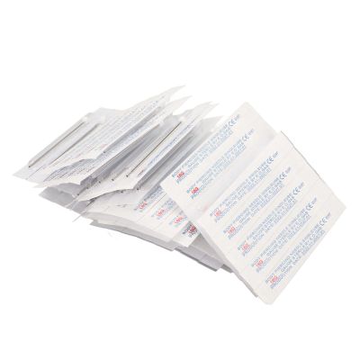 Piercing Needles,100Pcs Body Piercing Needles, 16G Use Once and Throw Away Stainless Steel Sterile Body Piercing Needle for Nose Lip Septum Ear Navel Eyebrow Piercing, safety steel