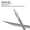 Piercing Needles,100Pcs Body Piercing Needles, 16G Use Once and Throw Away Stainless Steel Sterile Body Piercing Needle for Nose Lip Septum Ear Navel Eyebrow Piercing, safety steel view 2