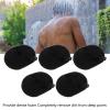 5pcs Bath Shower Loofah Sponge, Exfoliating Back Scrubber for Deep Cleansing, Dense Foam Massage Body Wash Scrubber, Comfortable Skin Friendly Bath Loofahs for Home Beauty Salon(Black) view 2