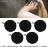 5pcs Bath Shower Loofah Sponge, Exfoliating Back Scrubber for Deep Cleansing, Dense Foam Massage Body Wash Scrubber, Comfortable Skin Friendly Bath Loofahs for Home Beauty Salon(Black) view 3